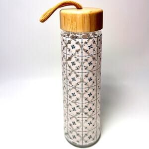 Pinky Up Blair Marrakesh Glass Travel Tea Mug Bamboo Lid